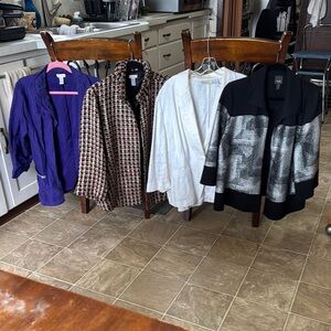 Chico's Women's Jacket Collection - Purple, Multicolor, White, Black